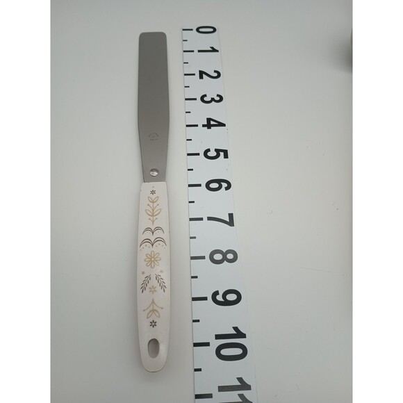 Vtg Flint Ekco Harvest Wheat Stainless 5 Piece Serving Set Slotted Spoon Ladle - Picture 5 of 11